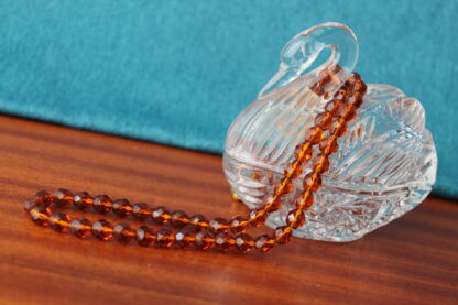Oranžové vintage broušené korále - Image 4
